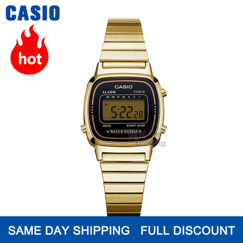 Reloj Casio de oro para mujer Relojes de primeras marcas de lujo Reloj de cuarzo impermeable para mujer Reloj digital LED para mujer Reloj deportivo relogio feminino montre homme bayan kol saati zegarek damski LA680W ► Foto 1/6