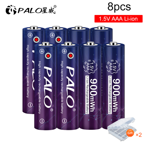 Palo-batería recargable de litio de 1,5 V, 900mWh, 1,5 V, recargable, AAA, para juguetes, linterna, reloj Mp3 ► Foto 1/6