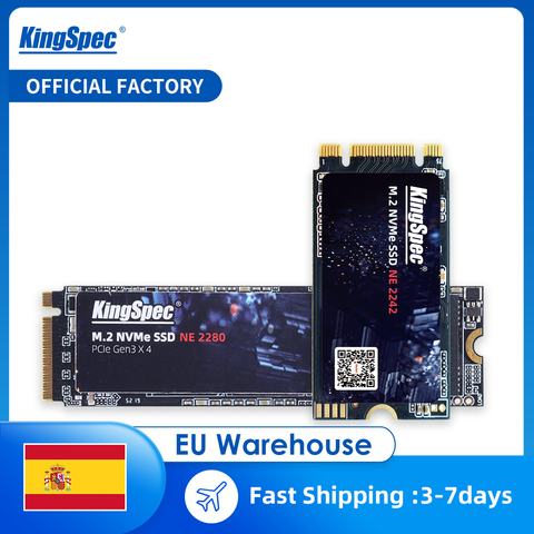 KingSpec-Disco duro interno M,2 para portátil MSI, dispositivo de almacenamiento con capacidad para SSD de 120GB, 256GB, 512GB, 1TB, 2TB, NVMe pcie ► Foto 1/6