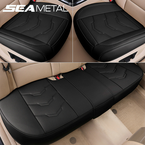 Funda para asiento de coche, Protector de asiento de cuero PU, cojín envolvente, conjunto Universal para las cuatro estaciones ► Foto 1/6