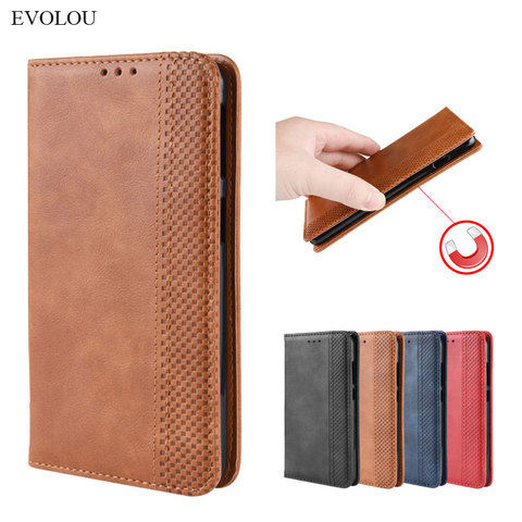 Cubierta libro cuero Retro para móvil, funda magnética para OnePlus 7T Pro 6T 5T 3T, billetera para One Plus 7 6 5 3 8T ► Foto 1/6