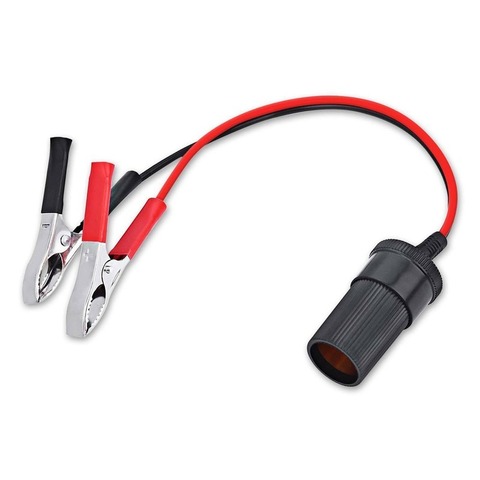 Enchufe de encendedor de coche, adaptador de enchufe de alimentación portátil de 12V, pinza de cocodrilo, enchufe de encendedor de cigarrillos automático, accesorios de coche ► Foto 1/6