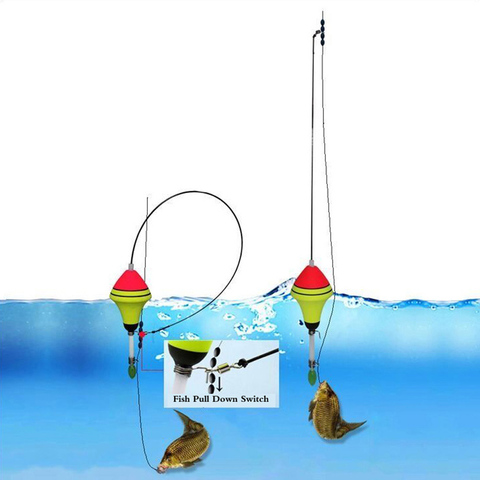 Boya de pesca de carpa EVA portátil, boya de pesca flotante automática, aparejos de pesca flotante, accesorios de traje para exteriores ► Foto 1/6