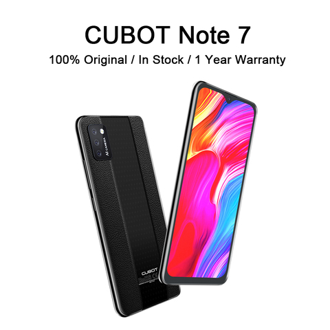 CUBOT-teléfono móvil inteligente modelo Note 7, celular pequeño y barato con Triple cámara trasera de 13MP, pantalla de 5,5 pulgadas, Android 10,0 Pie, batería de 3100mAh, Tarjeta SIM Dual ► Foto 1/6