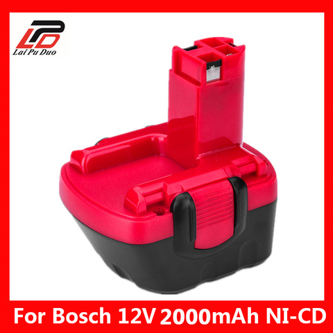 Batería de repuesto para herramienta Bosch ni-cd, 12v, 2,0/3.0Ah, 2607335709/2607335249/2607335261/2607335262/2607335273/ GSR12-1 GSB12VE-2 ► Foto 1/6
