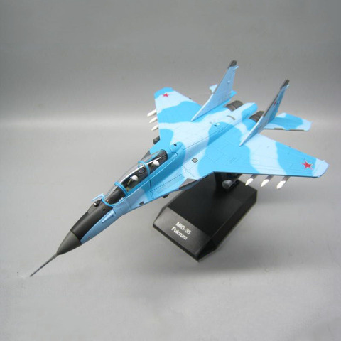 Modelo de avión de combate para niños, juguetes para mostrar colecciones, modelo de avión MIG-35, escala 1/100, Rusia ► Foto 1/6