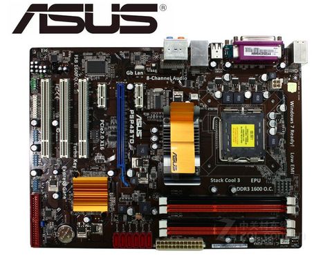 ASUS-placa base P5P43TD original LGA 775 DDR3, 16GB, USB2.0, P43, de escritorio, segunda mano ► Foto 1/3