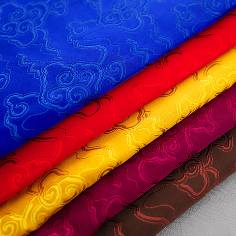 Tela de raso para traje, tejido de diseñador jacquard brocado para costura de cheongsam y kimono para patchwork ► Foto 1/5