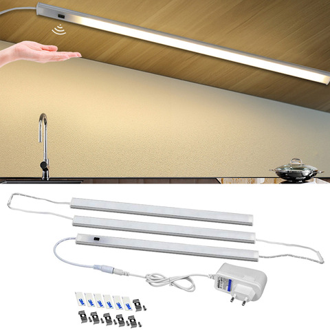 Luces LED para armario de cocina, barra de luz con Sensor de movimiento, luminaria, 12V ► Foto 1/6