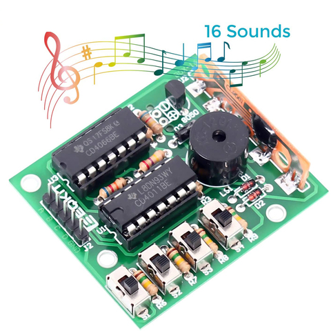 Caja de sonido de música electrónica, módulo de práctica de soldadura, Kits de aprendizaje para Arduino, bricolaje, 16 ► Foto 1/6