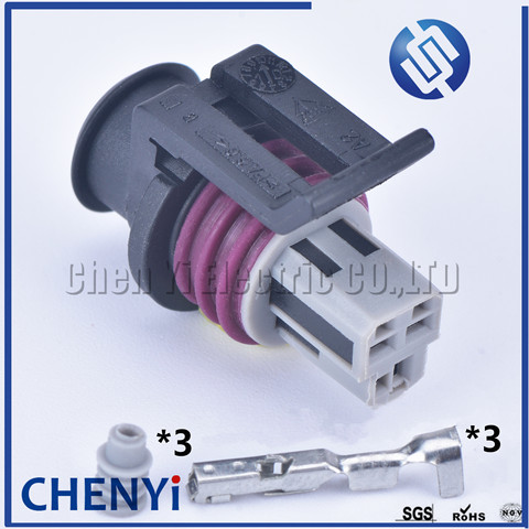 Delphi-enchufe de acelerador para medidor de temperatura de aceite de motor, conector hembra 15397149, 3 pines, LS, TPS, AEM, MAP, GT150, 1 Juego, 15397275 ► Foto 1/6