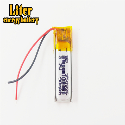 Batería de iones de litio recargable, 3,7 V, 90MAH, 350926 baterías de polímero de litio para MP3, MP4, MP5, auriculares con BLUETOOTH y GPS ► Foto 1/4