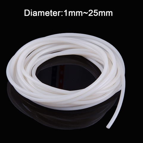Cordón de silicona sólida de 1mm ~ 25mm, junta de goma blanca, tiras de sellado, anillo, alta temperatura a prueba de agua ► Foto 1/6
