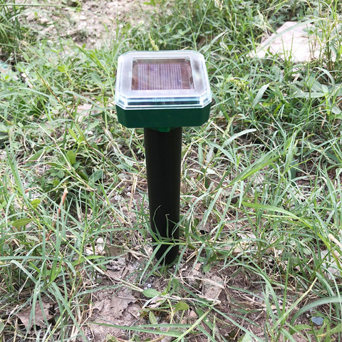 Jardín al aire libre repelente para topos de la energía Solar de Topo serpiente pájaro del Mosquito repelente ultrasónico para Control de plagas jardín ► Foto 1/6