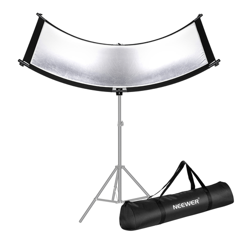 Neewer, Reflector/difusor de luz de concha de almeja para estudio y fotografía, con bolsa de transporte, luz curvada Arclight de 66 × 24 pulgadas ► Foto 1/6