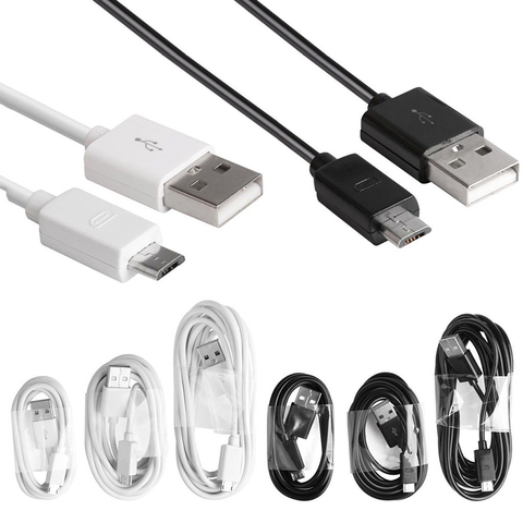 Micro Usb Cable Universal de datos cabeza estándar recargable de larga paracaídas Cable 1m/1,5 m/ 2m Micro puerto Usb para teléfonos Android ► Foto 1/6