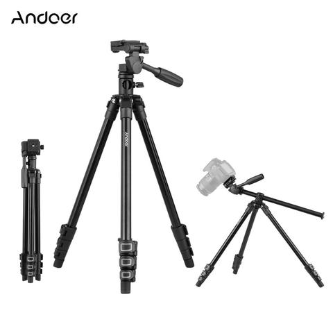 Andoer-trípode de vídeo profesional Q160HA, montaje Horizontal, cámara de alta resistencia para cámaras DSLR, Mini proyector ► Foto 1/6