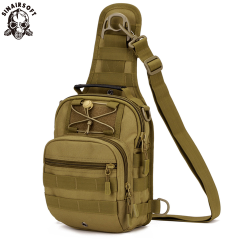 SINAIRSOFT bolso Táctico de Molle Caza Pesca Senderismo Bolsas de Deporte Bolsa de Pecho cuerpo Honda Solo Hombro Mochila Táctica LY0001 y 2 ► Foto 1/6