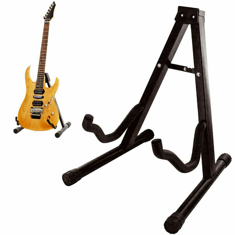 Portátil plegable trípode soporte de guitarra de soporte para instrumentos para la guitarra acústica electrónica Bass Ukulele violín violonchelo ► Foto 1/6