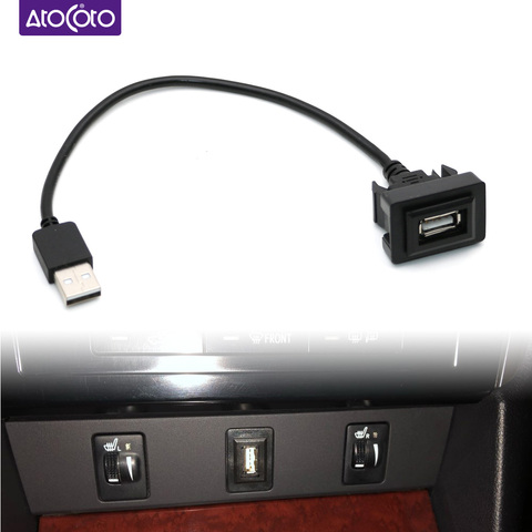 Cable de extensión para coche, Cable adaptador de interfaz USB de carga, transferencia de datos, para Toyota Camry Prius Corolla Vios Reiz RAV4 ► Foto 1/6