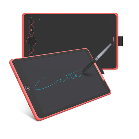 HUION-tableta gráfica 2 en 1 H320M, tablero Digital de escritura, bolígrafo de dibujo de 8192 niveles, tableta de escritura LCD, batería, Stylus gratis ► Foto 1/6