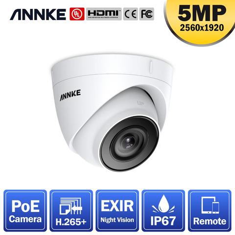 ANNKE-cámara POE Ultra HD de 5MP para interior y exterior, Kit de cámara de seguridad impermeable, red Bullet EXIR, visión nocturna, alerta de correo electrónico, 1 Uds. ► Foto 1/6