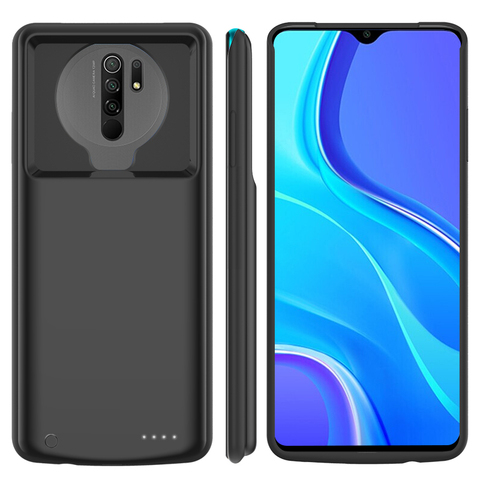 Funda de cargador de batería para Xiaomi Redmi 9, carcasa de silicona fina a prueba de golpes para Xiaomi Redmi 9 Prime, funda de Banco de energía de respaldo ► Foto 1/6