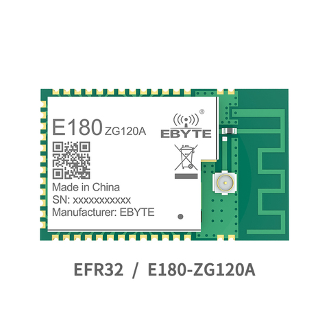 Módulo de radiofrecuencia EFR32 Zigbee 2,40 GHz 20dBm 1km COJXU E180-ZG120A transmisor receptor inalámbrico PCB antena IPEX SMD ► Foto 1/6