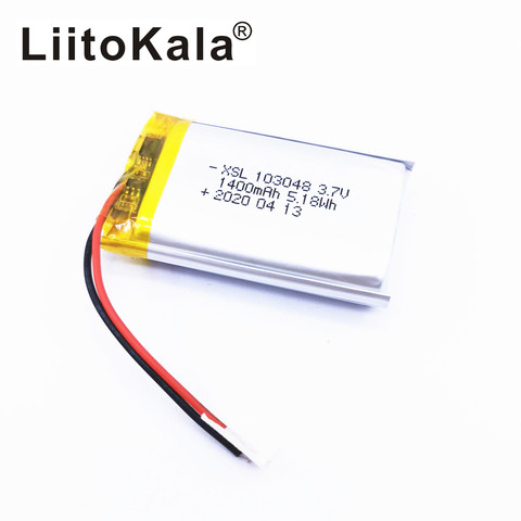 XSL 3,7 V 103048 1400mAh batería recargable de litio li-polímero batería de repuesto DIY para MP3 MP4 DVD altavoz Cámara ► Foto 1/1