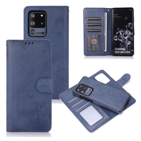 Funda de cartera desmontable para móvil, cubierta magnética de cuero vegana para Galaxy Note 20 S20 Plus, Samsung S21 Note 20 Ultra ► Foto 1/6