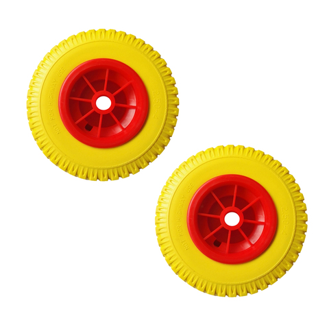 Neumático de goma duradero a prueba de perforaciones, rueda roja, carrito de Kayak, carrito de barco, remolque, 10 