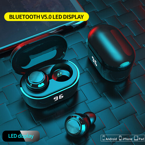 NBL TWS 5,0 auricular Bluetooth inalámbrico IPX4 resistente al agua Stereoe Earbuds microphone Headest Mini 300mAh auriculares para juegos ► Foto 1/6