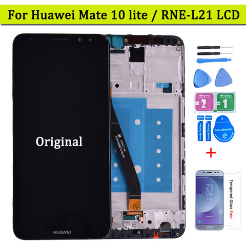 Original Huawei Mate 10 Lite pantalla LCD con pantalla táctil digitalizador Asamblea reemplazo de Marco Huawei Mate 10 lite lcd ► Foto 1/6