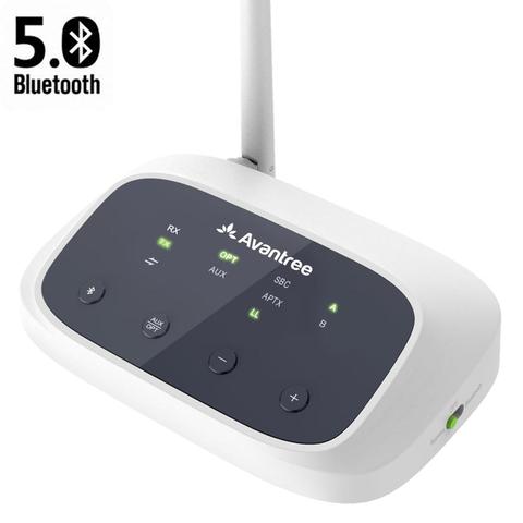 Avantree transmisor-receptor Bluetooth 5,0 para TV, adaptador de Audio inalámbrico de baja latencia aptX certificado, nueva versión ► Foto 1/6