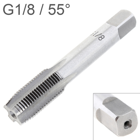 Grifo de rosca de acero de alta velocidad para reparación de hilo G, Material cilíndrico de ataque manual, 55 grados, G1/8 ► Foto 1/6