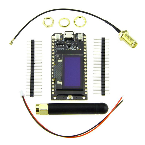 TTGO LORA32 ESP32 LoRa pantalla OLED de 0,96 pulgadas de pantalla azul Bluetooth WIFI 868Mhz 915MHz tablero de exploración ► Foto 1/6