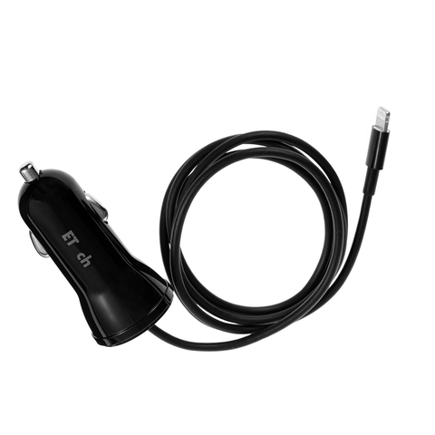 Cargador USB de coche de alta calidad, adaptador de 5V con Cable 2.1A, enchufe Universal para encendedor de cigarrillos de 12-24V para teléfono IPhone ► Foto 1/6