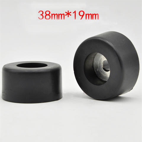 4 unids/lote 38*19mm negro Durable aislamiento de goma para mesas silla pies de Base Anti-vibración Pad para altavoz amplificador CD del gabinete ► Foto 1/5