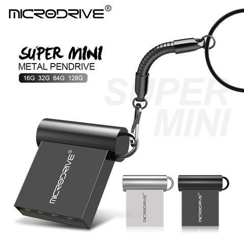 Mini unidad flash USB 2,0, pendrive de 64GB, 32GB, 16GB, 4GB, con llavero, 128GB ► Foto 1/6