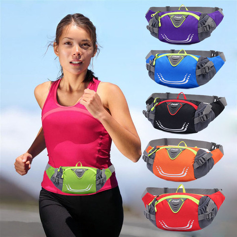 Riñonera para correr para hombre y mujer, bolsa deportiva, accesorios para acampada, ciclismo, trotar, Fitness, gimnasio, soporte para teléfono, paquete antirrobo ► Foto 1/6