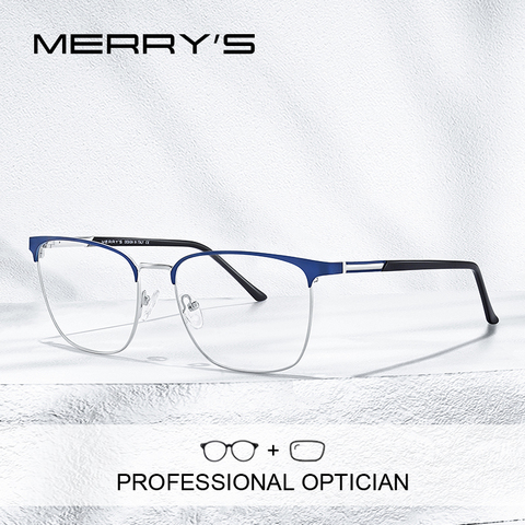 MERRYS-Gafas para miopía con montura para hombre y mujer, lentes de estilo Vintage, graduadas, S2058PG ► Foto 1/6