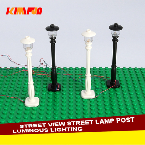 Juego de bloques de construcción con luz LED USB para niños, juguete de construcción con luz de calle, Compatible con Lego, 1 Uds. ► Foto 1/6