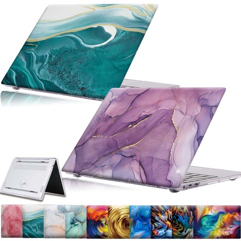 Funda de carcasa dura pintada para HUAWEI MateBook 13 14/D 14 D 15/X Pro, funda protectora plegable y duradera para portátil de 13,9 pulgadas ► Foto 1/6