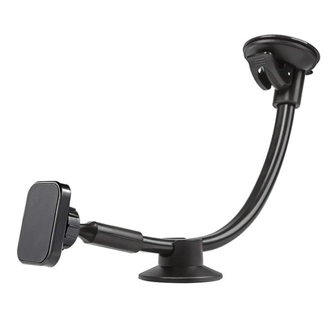 Soporte magnético Universal para teléfono móvil de coche, base de montaje para salpicadero o parabrisas, de brazo largo, para iPhone ► Foto 1/6