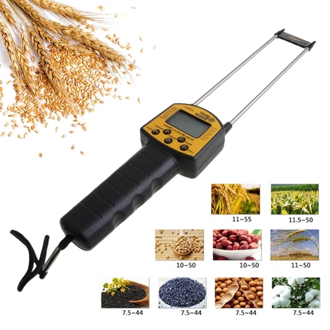 Pantalla Digital LCD de Medidor de humedad de cereal Sensor inteligente con sonda para maíz trigo grano harina de trigo forrajera semilla de colza ► Foto 1/6