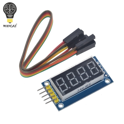 Envío gratis 4 Bits tubo Digital Módulo De Pantalla LED cuatro serie para Arduino 595 conductor ► Foto 1/6