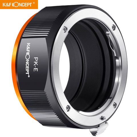 K & F concepto PK a la ejecución nacional adaptador de montaje para lentes Compatible con Pentax K PK lente de montaje y Compatible con Sony Alpha E la ejecución nacional ► Foto 1/6