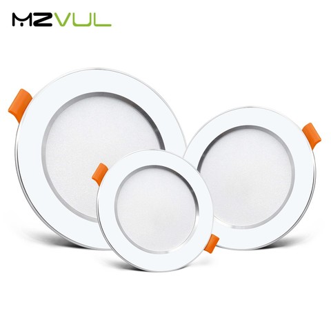 Luz descendente LED de 12W, 9W, 7W, 5W, lámpara de techo empotrada de CA, 220V, 230V, foco LED para iluminación interior, Blanco cálido, blanco frío ► Foto 1/6