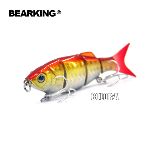 Bearking caliente buenos Señuelos de Pesca minnow duro cebos señuelos de calidad profesional 11cm/27g swimbait articulado cebo ► Foto 1/6