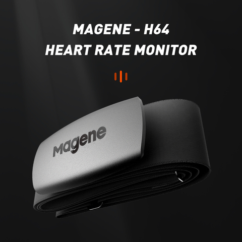 Magene-Sensor de ritmo cardíaco H64, modo Dual, ANT + y Bluetooth, con correa para el pecho, Ordenador de ciclismo, Wahoo, Garmin, Monitor deportivo ► Foto 1/6